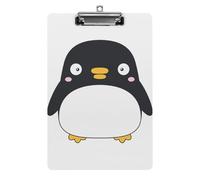 Lyfthologen Porte-bloc A4 en acrylique avec motif pingouin mignon pour bureau, école