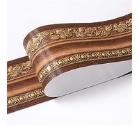 LYHYDMA Frise Murale Adhésive 10 CM PVC Étanche Taille Ligne Bois Marbre Auto-Adhésif Plinthe Papier Peint Salon Décor Vinyle Bordure Mur Coin Bâton(12)
