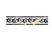 LYHYDMA Frise Murale Adhésive 5 M/Roll Géométrique Sol Carreaux De Céramique Autocollant Auto-adhésif Taille Ligne Papier Peint Étanche Plinthe Salon Mur Décor À La Maison(BD009)