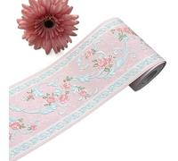 LYHYDMA Frise Murale Adhésive 5M PVC auto-adhésif plinthe autocollant mural Floral taille autocollants étanche 3D mur frontière chambre salle de bain décor(7)