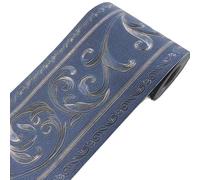 LYHYDMA Frise Murale Adhésive 5M PVC auto-adhésif plinthe autocollant mural Floral taille autocollants étanche 3D mur frontière chambre salle de bain décor(14)