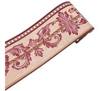 LYHYDMA Frise Murale Adhésive 5M PVC auto-adhésif plinthe autocollant mural Floral taille autocollants étanche 3D mur frontière chambre salle de bain décor(22)