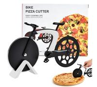 LYITZW 1 Roulette à Pizza en Forme de Vélo, Design Décoratif, Roue Coupante en Acier Inoxydable Super Tranchante pour une Coupe Fluide, Idéal pour Soirées et Dîners en Famille, Décor de Cuisine