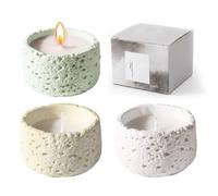 LYITZW 3 Bougies Parfumées en Cire Mixte, Coffret Cadeau, Parfums Naturels de Fleurs et de Thé pour Créer une Ambiance Apaisante, pour la Décoration de la Maison, du Bureau ou des Chambres d'Hôtes