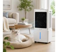 LYJIANGXIN Climatiseur Mobile, Rafraîchisseur d'air Évaporatif 3 in 1 avec Réservoir 10L/12L, Ventilateur Portable, Télécommande, 3 Vitesses, Minuterie 12H pour Chambre Bureau Salon