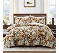 LYJKLST Housse de Couette Rayures du Tigre 3 Pièces 280 x 240 cm avec 2 Taies d'oreiller 65x65 cm Tigre Motifs Parure de Lit 280 x 240 cm Douce Respirable Microfibre Tigre Animal Sauvage