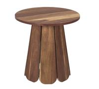 Table d'appoint en MDF Aspect Noyer - LYLIAN - ALTOBUY Marron G