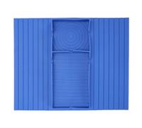 Lylithuif Plateau d'accoudoir de canapé en Silicone Souple antidérapant, Porte-gobelet pour télécommande, collations de téléphone, décoration de Salon et de Maison (Bleu foncé)