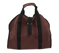 Lylithuif Porte-Bois de Chauffage en Tissu Oxford, Sac de Transport de Bois Portable de Grande capacité pour Le Camping intérieur et extérieur Marron 37x18.9 Pouces