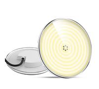 LyLmLe Projecteur Piscine LED Remplie de Résine,35W Lampe Piscine Encastrable PAR56(équivalent halogène 300W), Ampoule Spot Piscines LED, 2800lm, Angle de Faisceau 140 °, IP68 étanche, 12V AC/DC,3000K