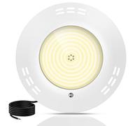 LyLmLe Projecteur Piscine LED Remplie de Résine, 35W Lampe Piscine Extra-Plats (équivalent Ampoule halogène 300W), Montage en Surface, 2800lm, Angle de Faisceau 140 °, IP68 étanche, 12V AC/DC, 3000K