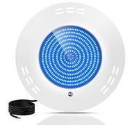 LyLmLe Projecteur Piscine LED Remplie de Résine, 35W Lampe Piscine Extra-Plats (équivalent Ampoule halogène 300W), 1100lm, Angle de Faisceau 140 °, IP68 étanche, 12V AC/DC, Bleu Pur