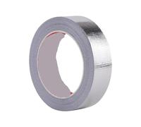 LYLNV Bande de papier d'aluminium en tissu de Fiber de verre, de qualité industrielle, robuste, étanche, solide, Flexible, sans résidus, blindage EMI(20M_0.15MM_50MM)