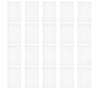 LYLYWOW 20 Pièces Film Thermocollant Tpu Double Face pour Tissus, Couture | Feuilles Adhésives pour Broderie, Forte Tenue, Résistantes à Chaleur, Usage Polyvalent sur Textiles