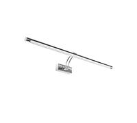LYMSXAZOU Applique Murale Moderne LED pour Tableau, idéale pour Salle de Bain, 80-100 cm de Long, avec Cadre et Support pour Tableau d'intérieur, Noir/Argent (5500-7000K Argent, 8 Tailles).
