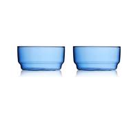 Lyngby Glas Bol Torino 50 cl. lot de 2 Bleu