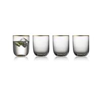 Lyngby Glas Gobelet en verre Palermo Gold 35 cl. lot de 4 Transparent-or