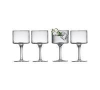 Lyngby Glas Verre à gin tonic Palermo Gold 32 cl. lot de 4 Transparent-or