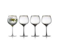 Lyngby Glas Verre à gin tonic Palermo Gold 65 cl. lot de 4 Transparent-or