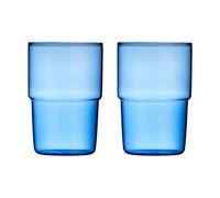 Lyngby Glas Verre Torino 40 cl. lot de 2 Blue