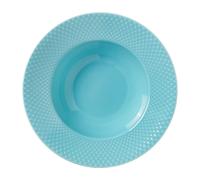 Lyngby Porcelæn Assiette creuse Rhombe Ø24.5 cm Turquoise