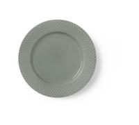 Lyngby Porcelæn Assiette Rhombe Earth Ø21 cm Moss