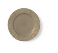 Lyngby Porcelæn Assiette Rhombe Earth Ø23 cm Clay