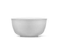 Lyngby Porcelæn Bol de service Rhombe Ø22cm blanc