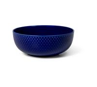 Lyngby Porcelæn Bol Rhombe Ø15.5 cm Bleu foncé