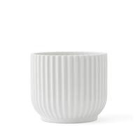 Lyngby Porcelæn Cache-pot grand Lyngby style Bauhaus design intemporel, blanc