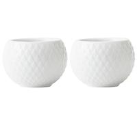 Lyngby Porcelæn Photophore Blanc, 13,1 x 6,9 x 5,7 cm.