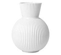 Lyngby Porcelæn Vase H34 cm Lyngby Tura Vases et pots de fleurs Rainures classiques