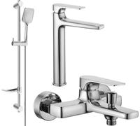 Lynx DF62 Mélangeur lavabo et baignoire avec accessoires, chrome (745913DF62-00)