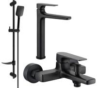 Lynx DF62 Mélangeur lavabo et baignoire avec accessoires, noir (745913DF62-70)