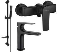 Mexen Lynx DF72 ensemble de douche, noir - 745904DF72-70 5603 5907709185616