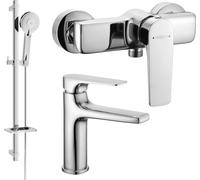 Lynx DQ40 SET mitigeur de lavabo + mitigeur de douche avec accessoires, chrome (745904DQ40-00)