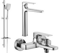 Lynx DQ62 Mélangeur lavabo et baignoire avec accessoires, chrome (745913DQ62-00)
