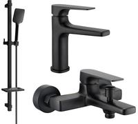 Lynx DQ62 Mélangeur lavabo et baignoire avec accessoires, noir (745903DQ62-70)