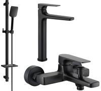 Lynx DQ62 Mélangeur lavabo et baignoire avec accessoires, noir (745913DQ62-70)