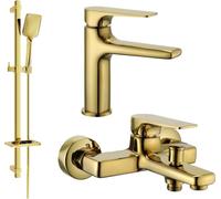Lynx DQ62 Mélangeur lavabo et baignoire avec accessoires, or (745903DQ62-50)