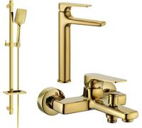 Lynx DQ62 Mélangeur lavabo et baignoire avec accessoires, or (745913DQ62-50)