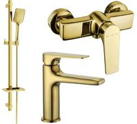 Lynx DQ62 Mélangeur lavabo et douche avec accessoires, or (745904DQ62-50)
