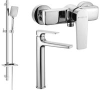 Mexen Lynx Ensemble de douche DQ62, chromé - 745914DQ62-00 5604 5907709185623
