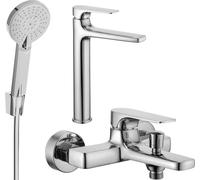 Lynx R40 SET Mélangeur lavabo et bain avec accessoires, chrome (745913R40-00)