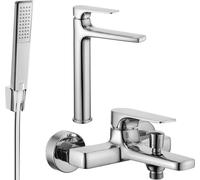 Lynx R72 SET Mélangeur lavabo et baignoire avec accessoires, chromé (745913R72-00)