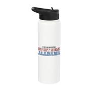 Lynyrd Skynyrd Sweet Home Alabama Stars Stripes Rock Drapeau américain Stainless Steel Insulated Water Bottle