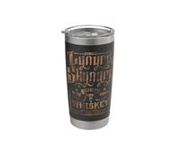 Lynyrd Skynyrd Whisky Pure Southern Classic Rock Logo Retro Gobelet isotherme en acier inoxydable double paroi