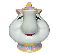 LYO Tirelire Walt Disney La Belle et la bête Madame Samovar Céramique 675DIS001 Blanche Rose et Jaune, Taille Unique