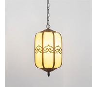 LYOUAE Lampe suspendue d'extérieur Suspension extérieure étanche style chinois en aluminium pour plafond