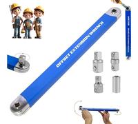 Lyoveu Clé À Rallonge Décalée, Pro Zero Offset Extension Wrench, Barre D'outils D'extension De ar De L'outil D'extension De La Clé Spanner Extender Tool Universal Wrench Extender Tool-1 Set